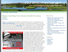 Tablet Screenshot of golfswingtrainerreviews.com